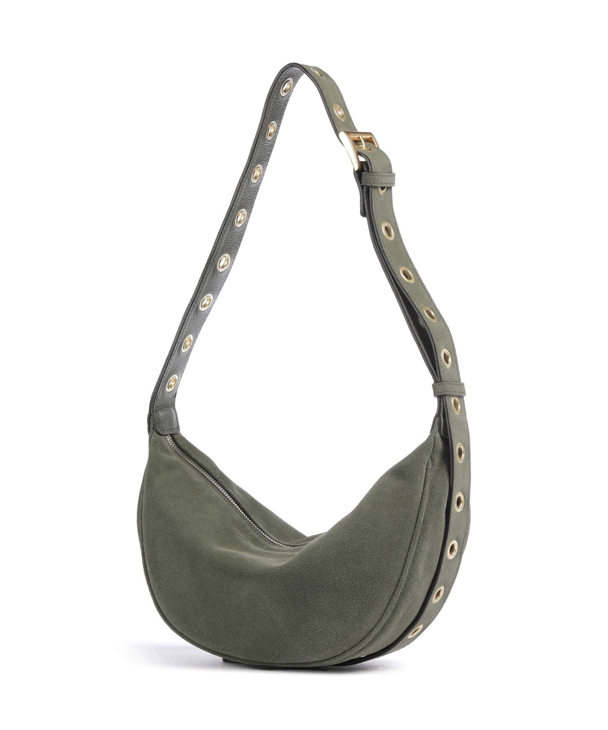 Abro Suede By My Side Small Shoulder bag oliv