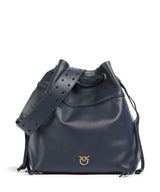 Pinko Secchiello Classic Torba za kantu blu indaco ombroso/antique gold