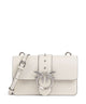 Pinko Love One Mini Torba preko ramena bianco seta/old silver