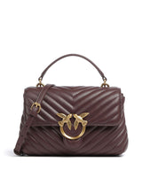 Pinko Love Lady Puff Mini Torbu cioccolato amaro/antique gold