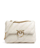 Pinko Love Puff Big Shoulder bag bianco seta/antique gold