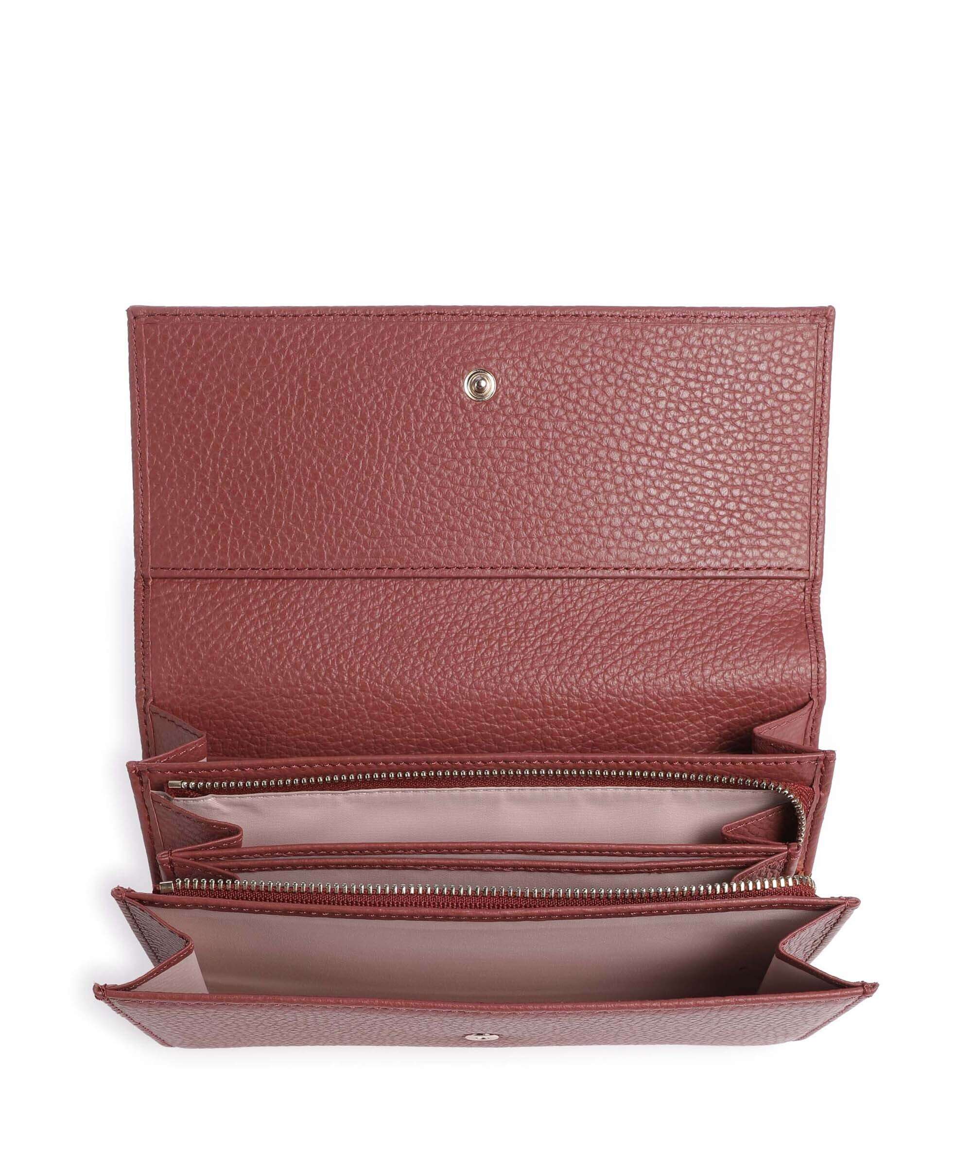 Coccinelle Metallic Soft Wallet brandy
