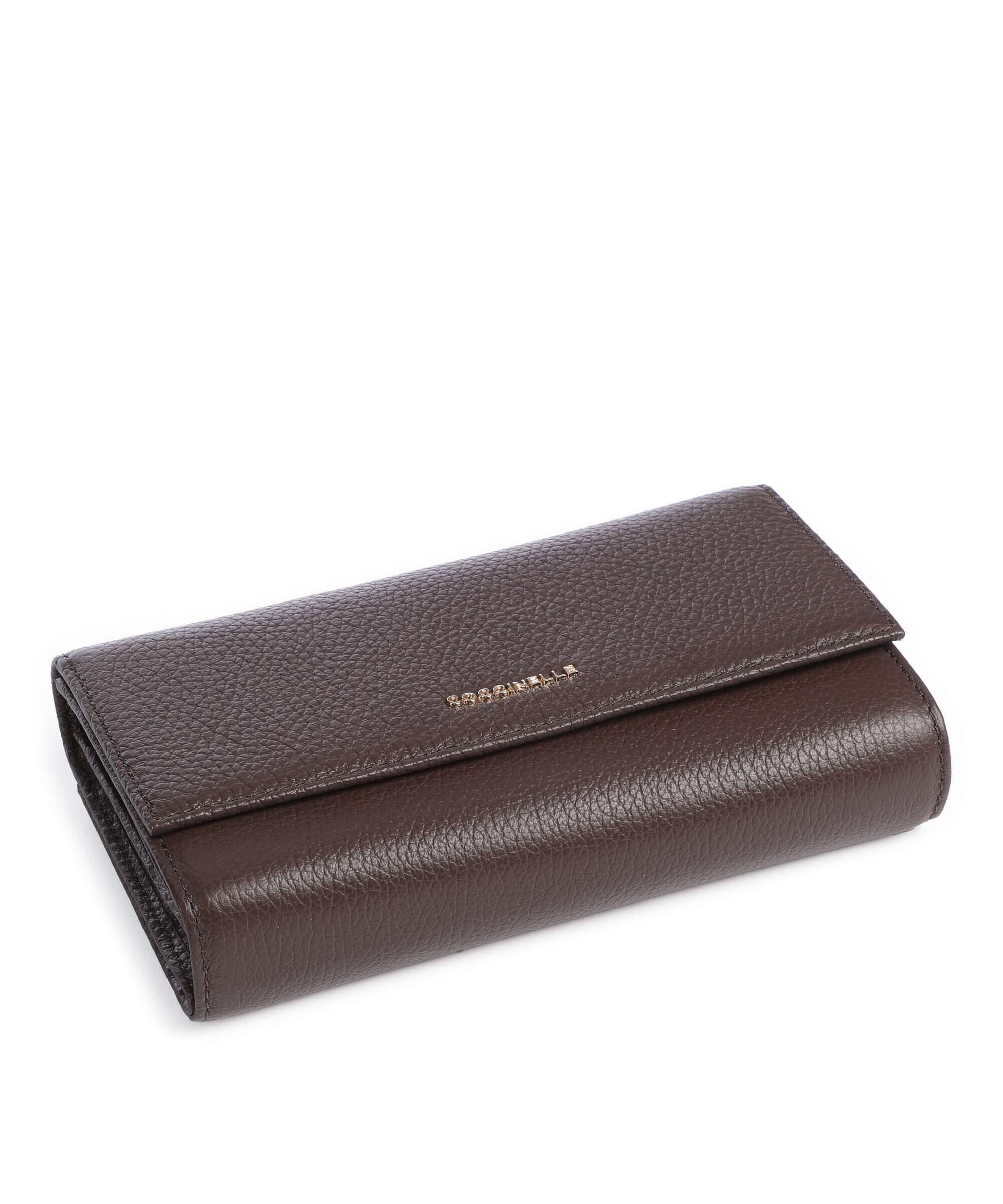 Coccinelle Metallic Soft Wallet fondant brown