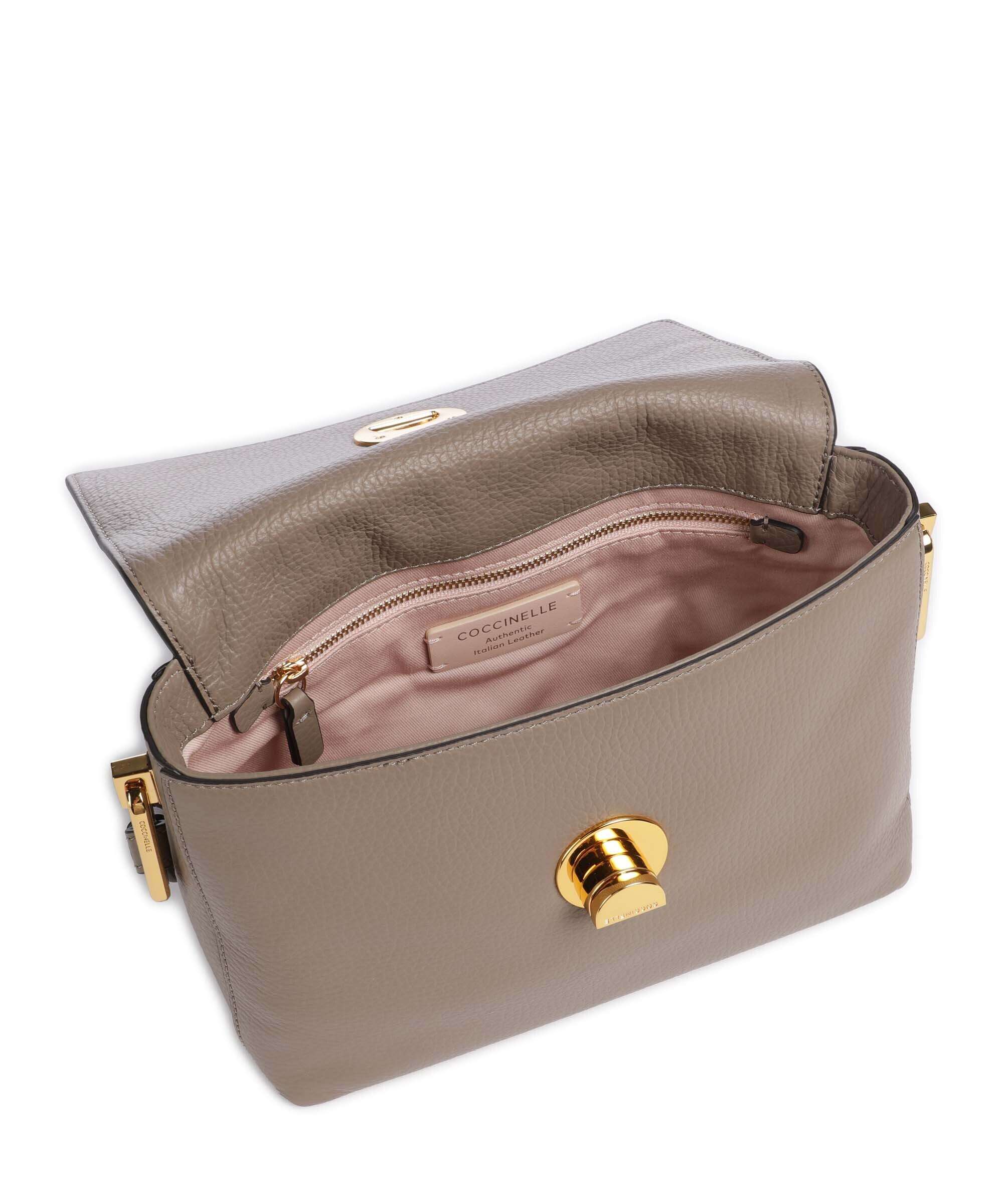 Coccinelle Liya Signature Crossbody bag warm taupe