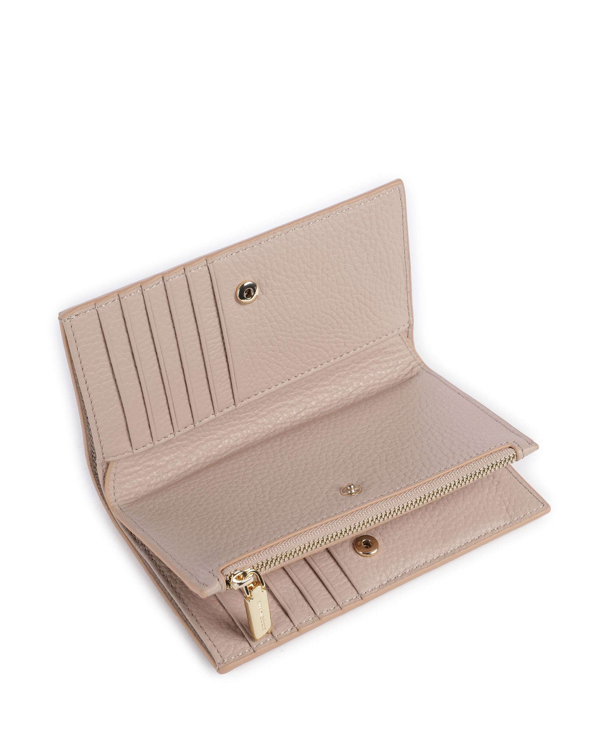 Coccinelle Metallic Soft Wallet rosette