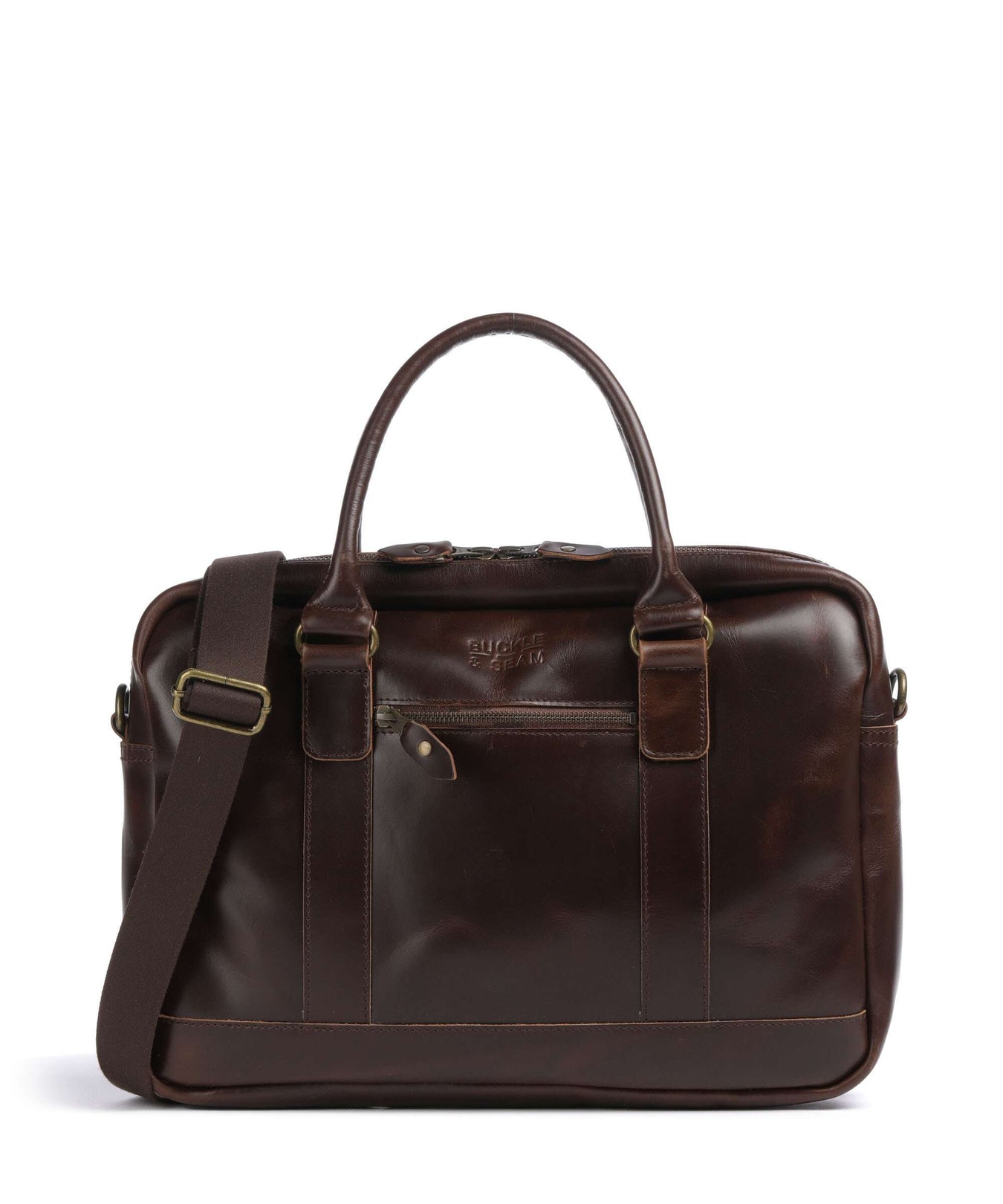 Buckle & Seam Everett Briefcase brown