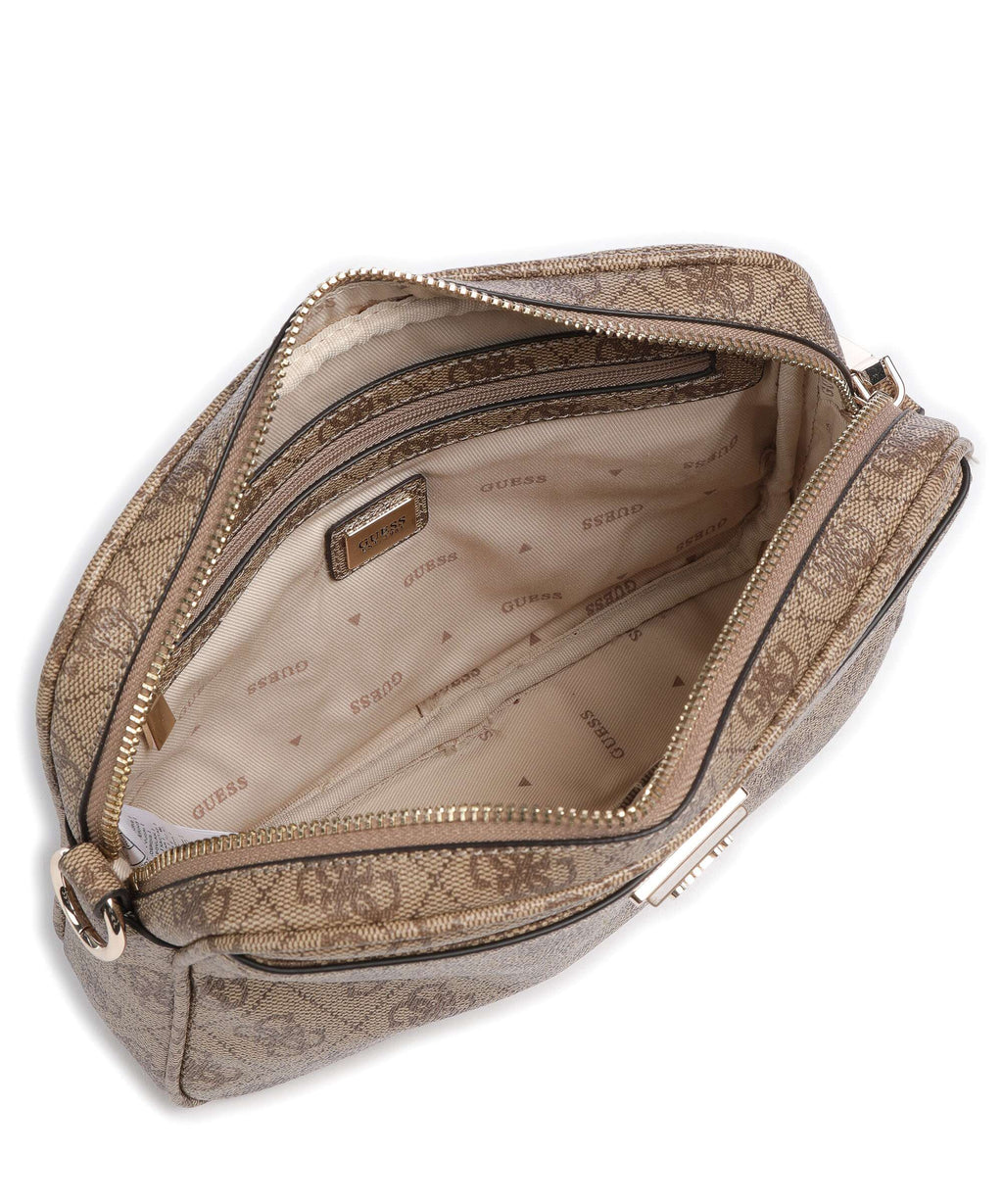 Guess Meridian Crossbody bag latte logo