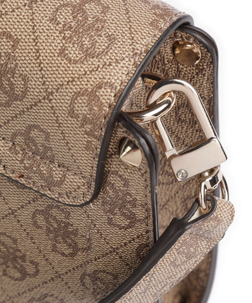 Guess Meridian Crossbody bag latte logo