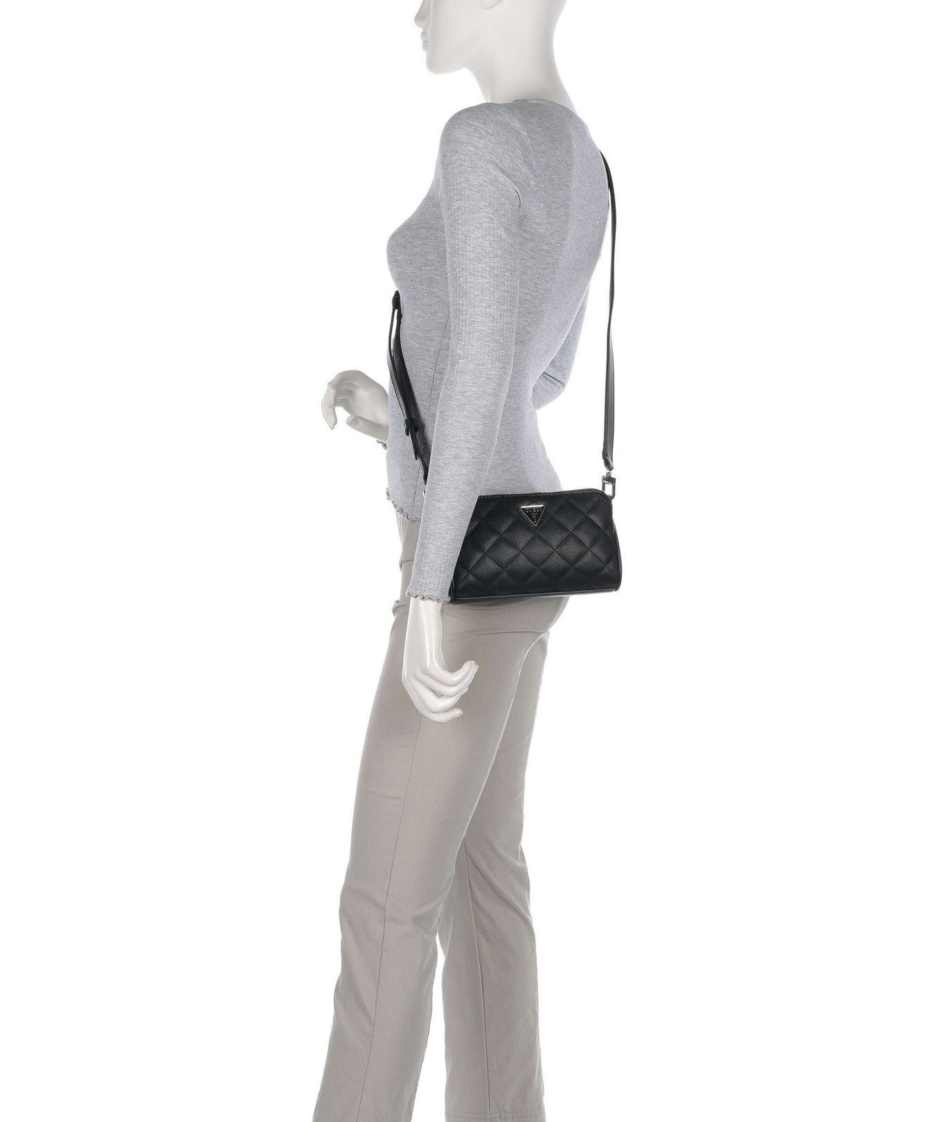 Guess Carly Eco Crossbody bag black