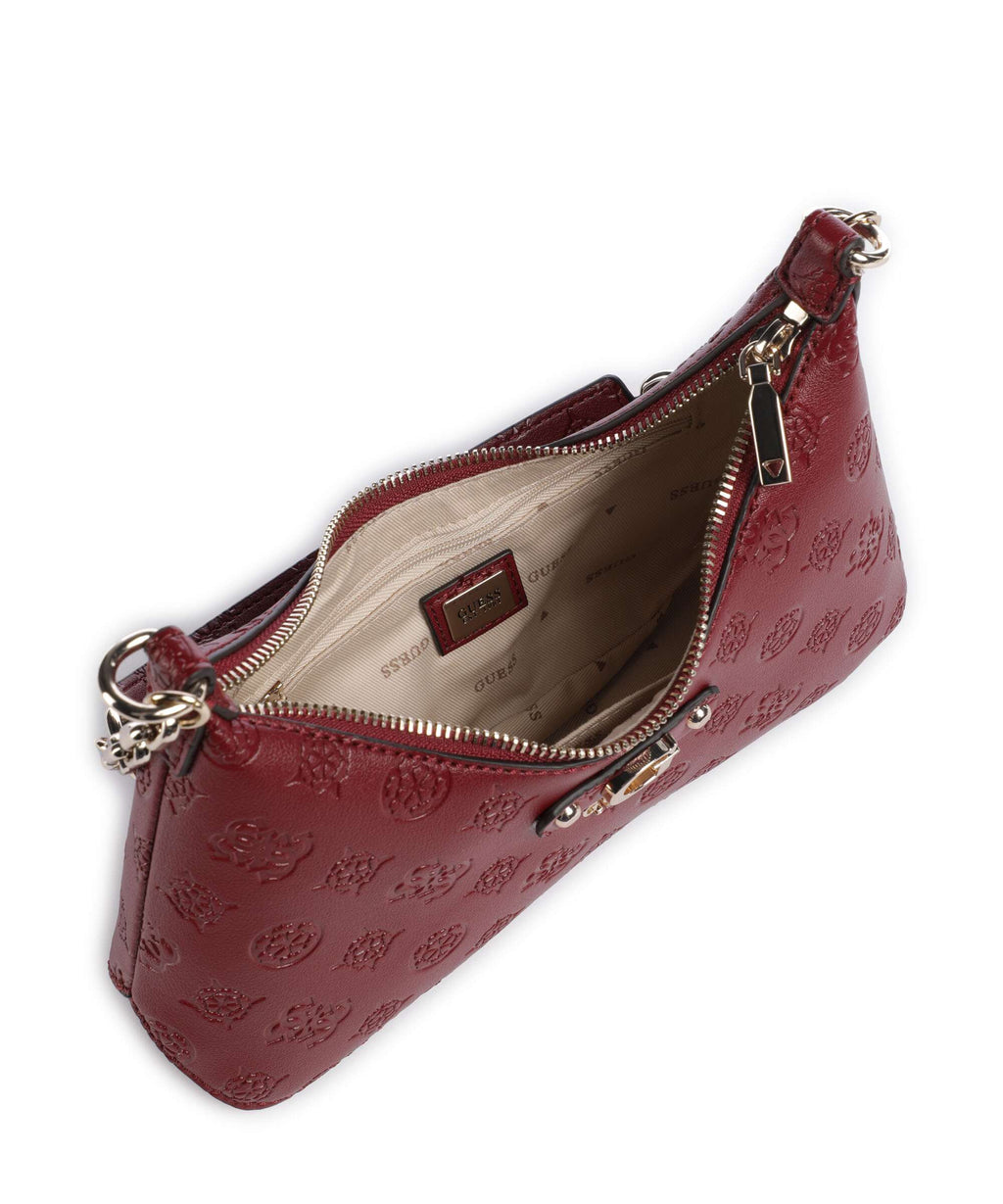Guess Gerty Peony Shoulder bag claret