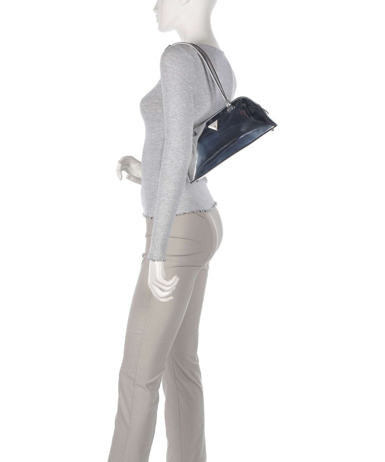 Guess Arnela Mirror Shoulder bag silver