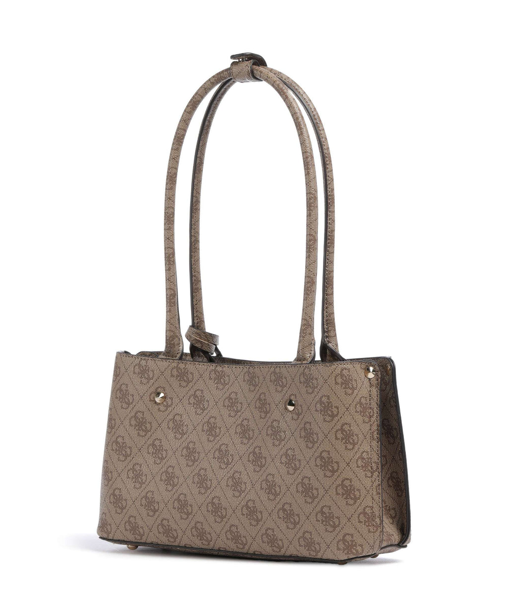 Guess Meridian 4G Logo Shoulder bag latte logo