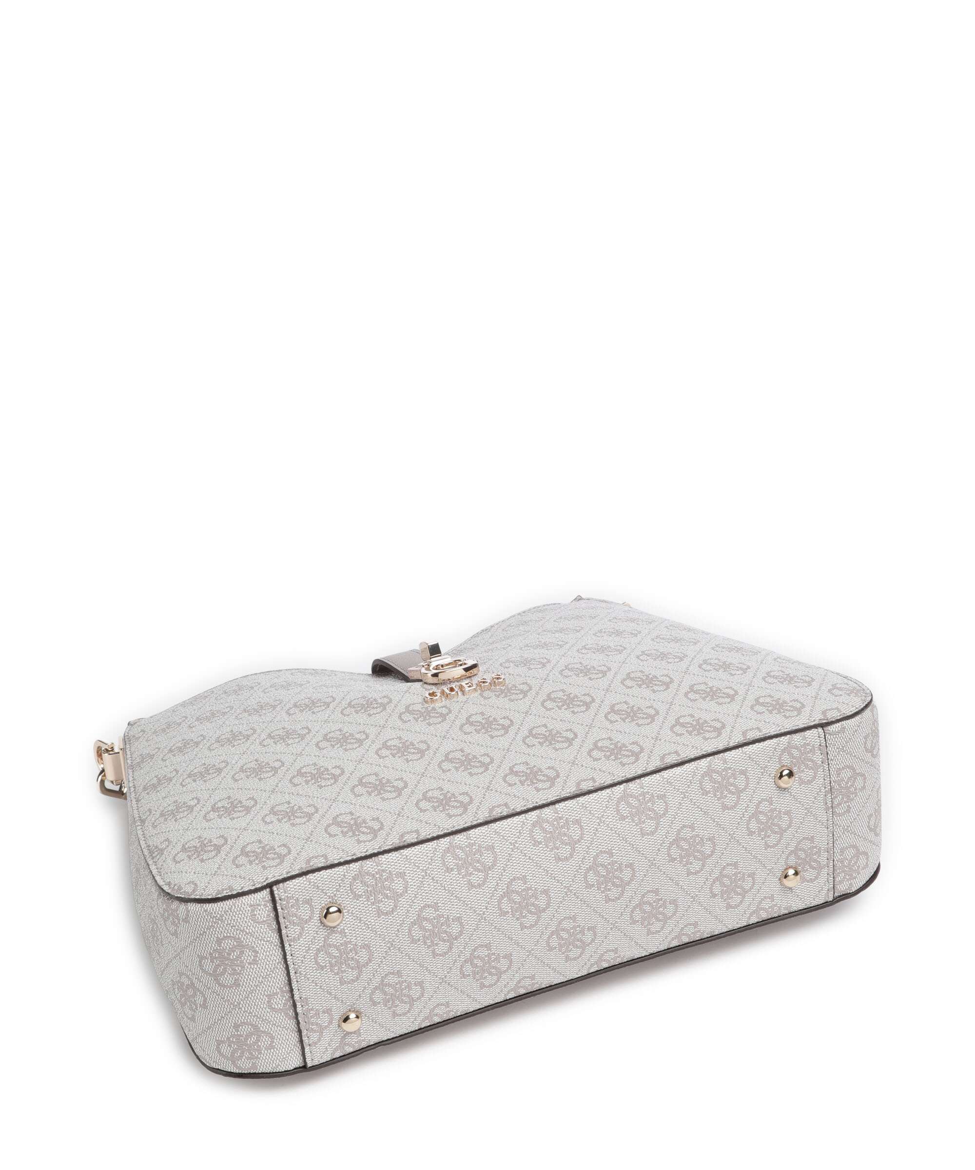 Guess Zamira Shoulder bag dark taupe logo