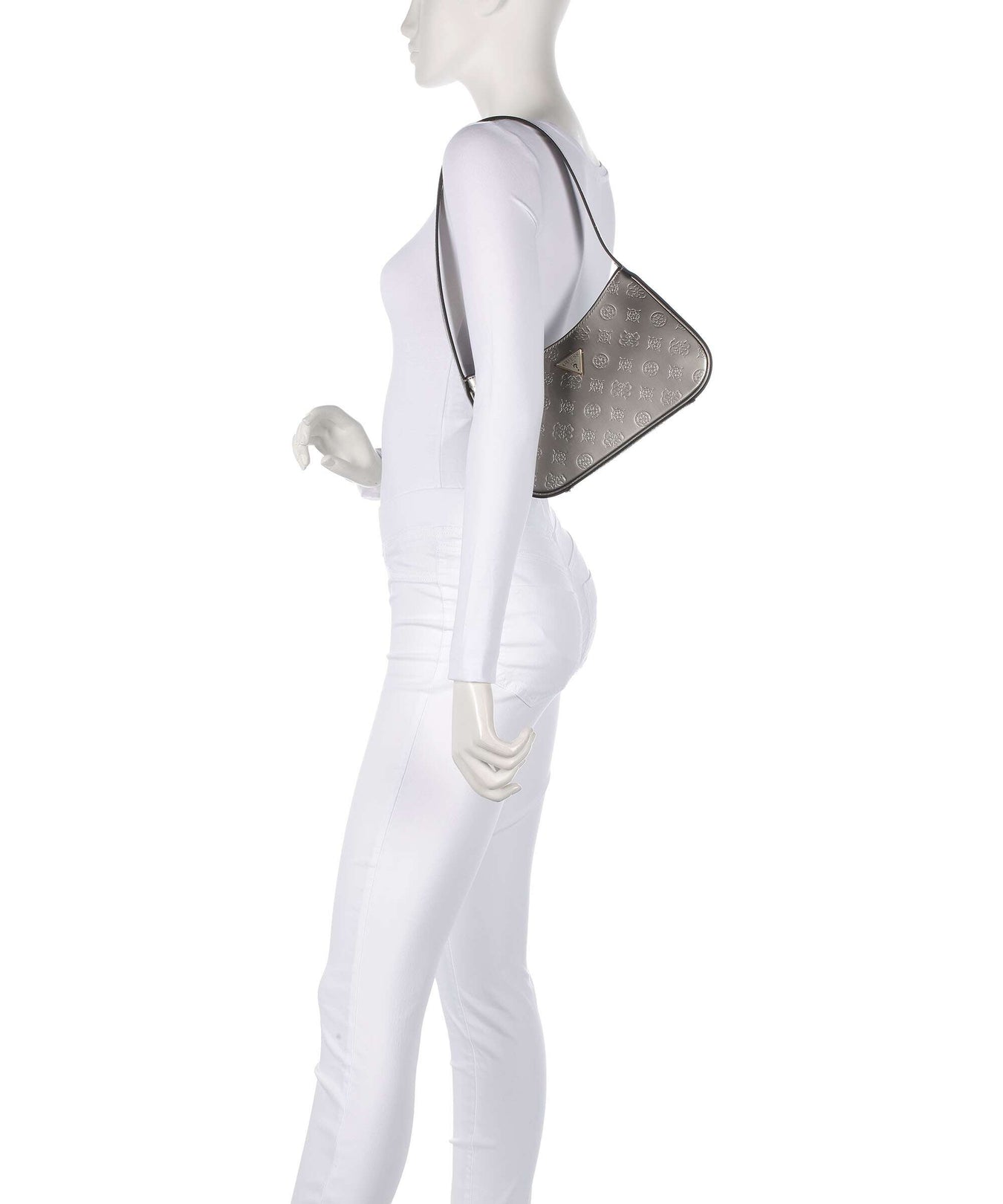 Guess Arnela Shoulder bag pewter logo