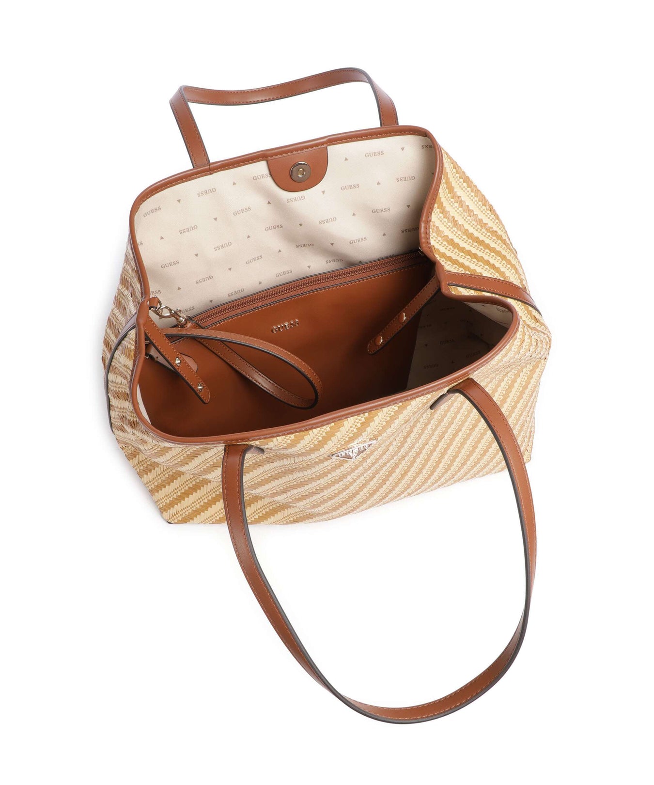 Guess Vikky Large Tote bag natural/cognac
