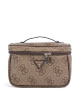 Guess Berta 4G Logo toaletna torbica latte logo/brown