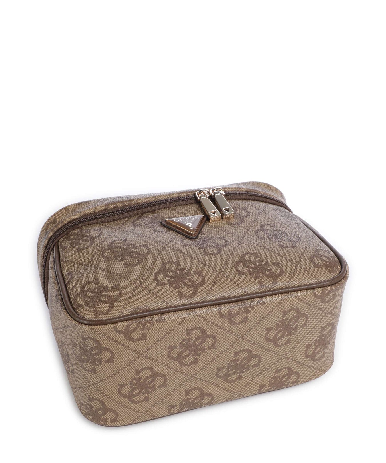 Guess Berta 4G Logo Toiletry bag latte logo/brown