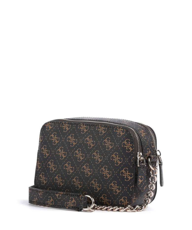 Guess Noelle Q Logo Crossbody bag brown logo