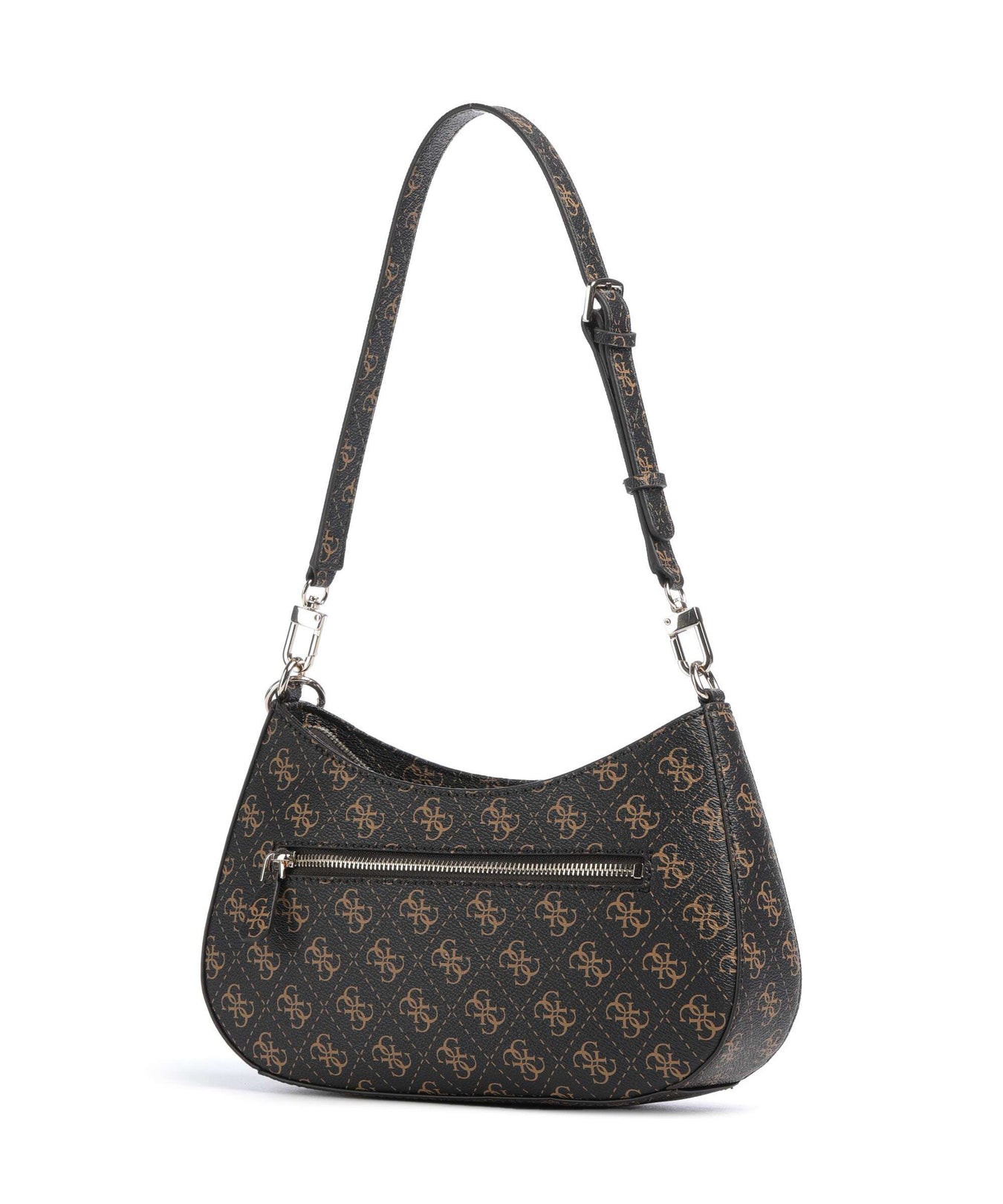 Guess Noelle Q Logo Shoulder bag brown logo