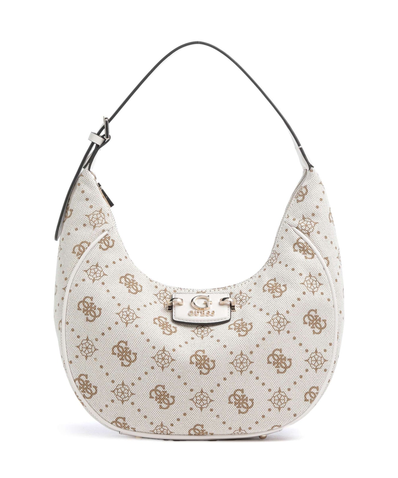 Guess Neda 4G Peony Logo Hobo bag offwhite logo