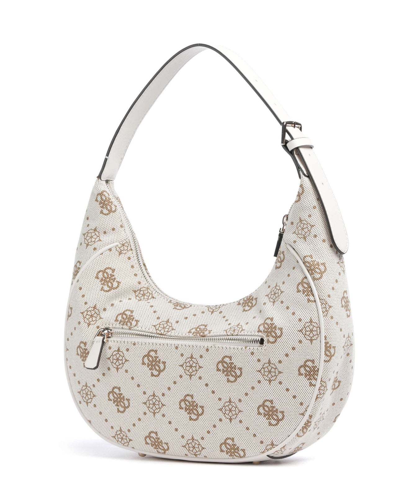 Guess Neda 4G Peony Logo Hobo bag offwhite logo