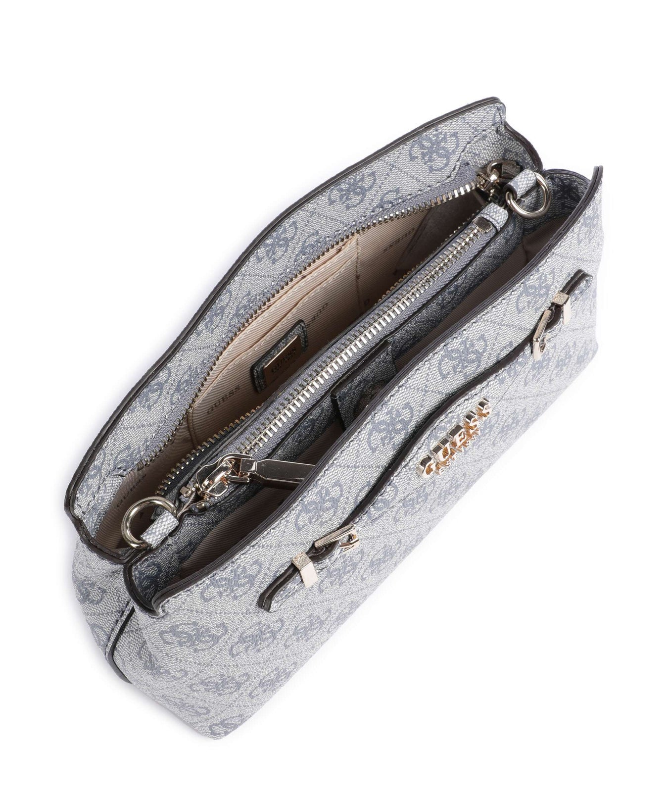 Guess Katya 4G Logo Crossbody bag slate grey