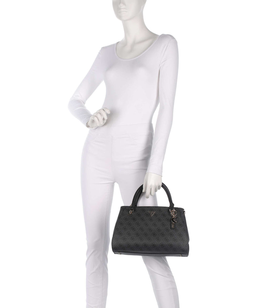 Guess Noelle 4G Logo Handbag coal logo