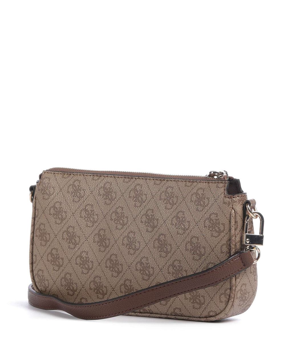 Guess Noelle 4G Logo Shoulder bag latte logo/brown