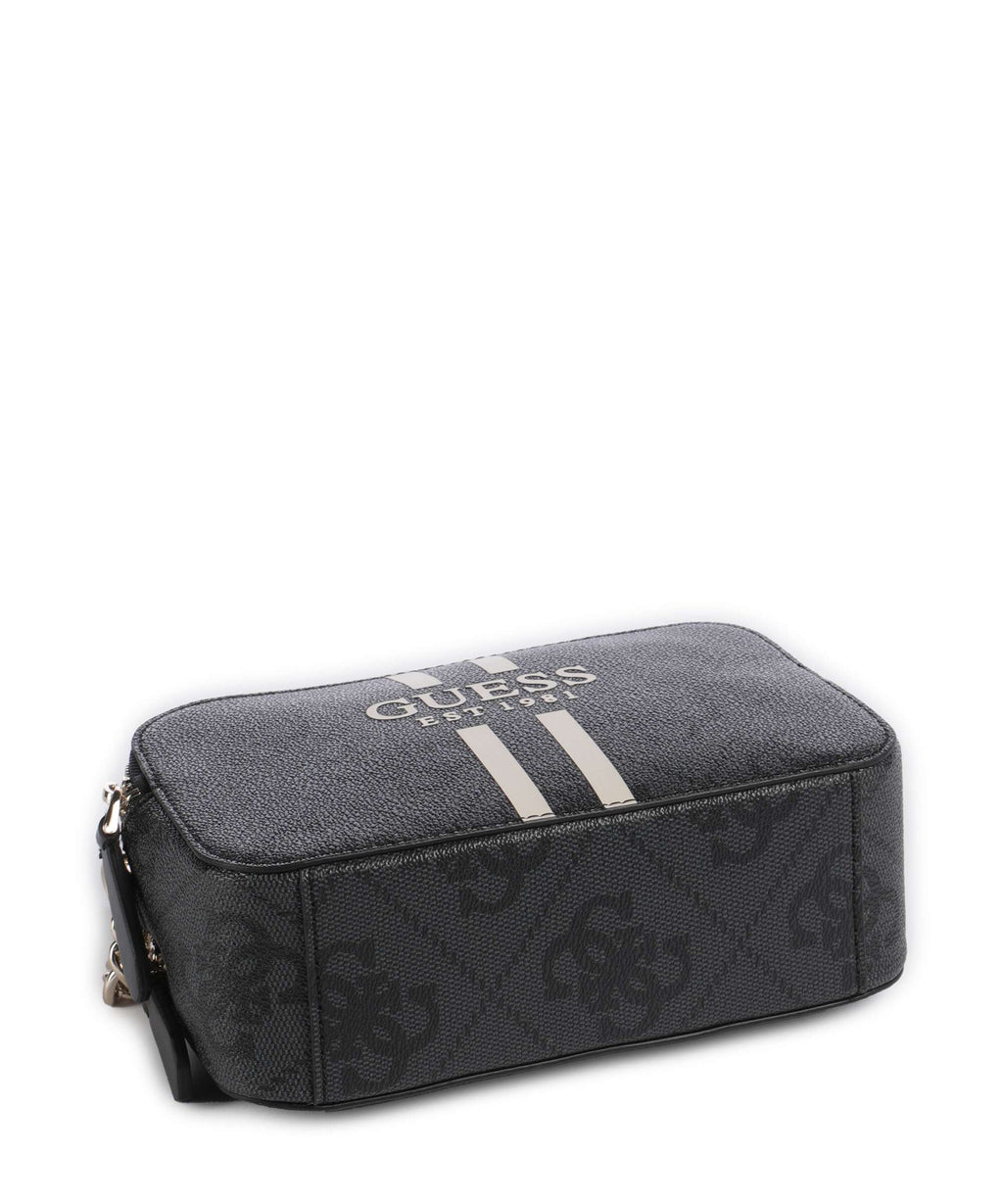 Guess Noelle 4G Logo Crossbody bag coal logo