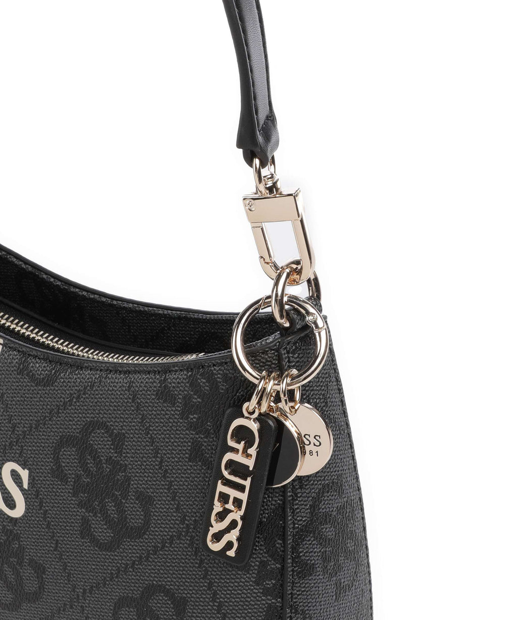 Guess Noelle 4G Logo Shoulder bag coal logo