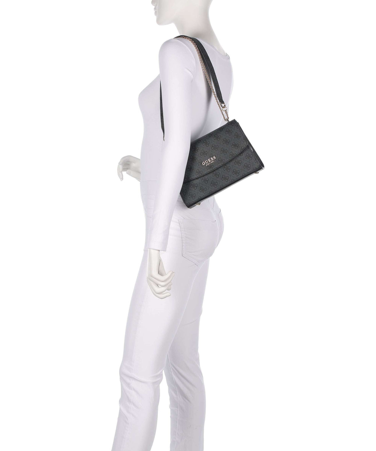 Guess Calista Shoulder bag coal logo