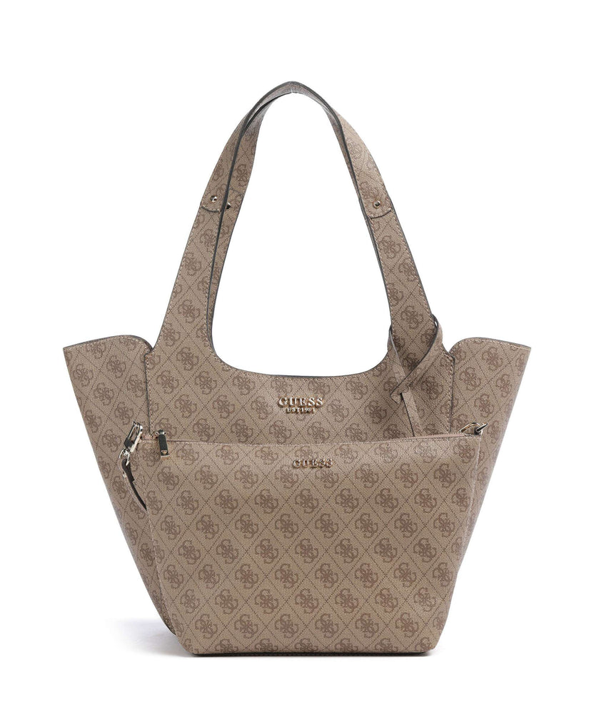 Guess Calista Tote bag latte logo