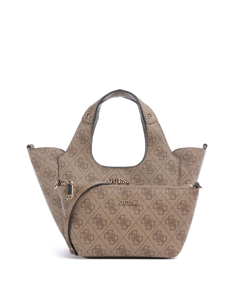 Guess Calista Mini Crossbody bag latte logo