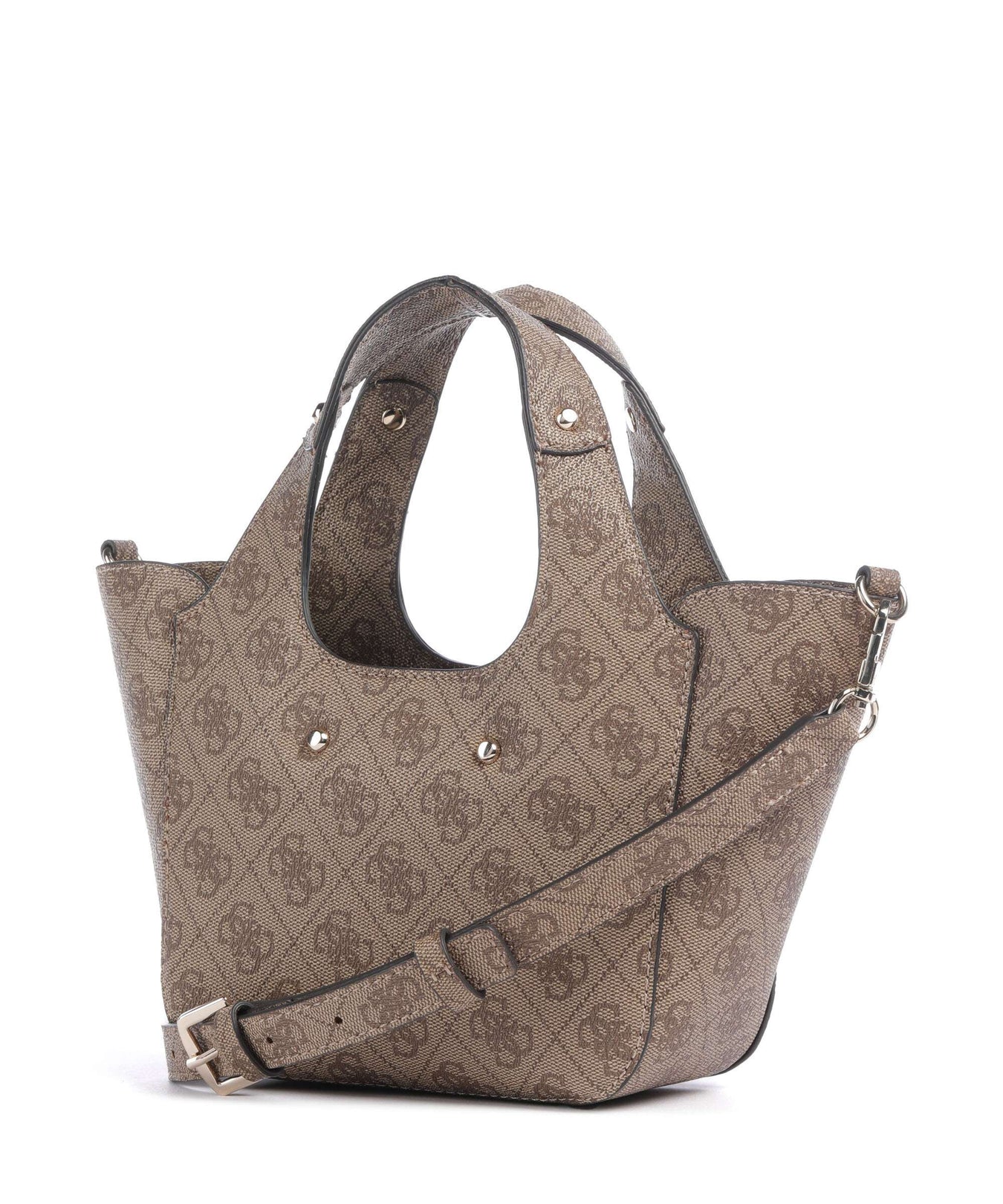 Guess Calista Mini Crossbody bag latte logo