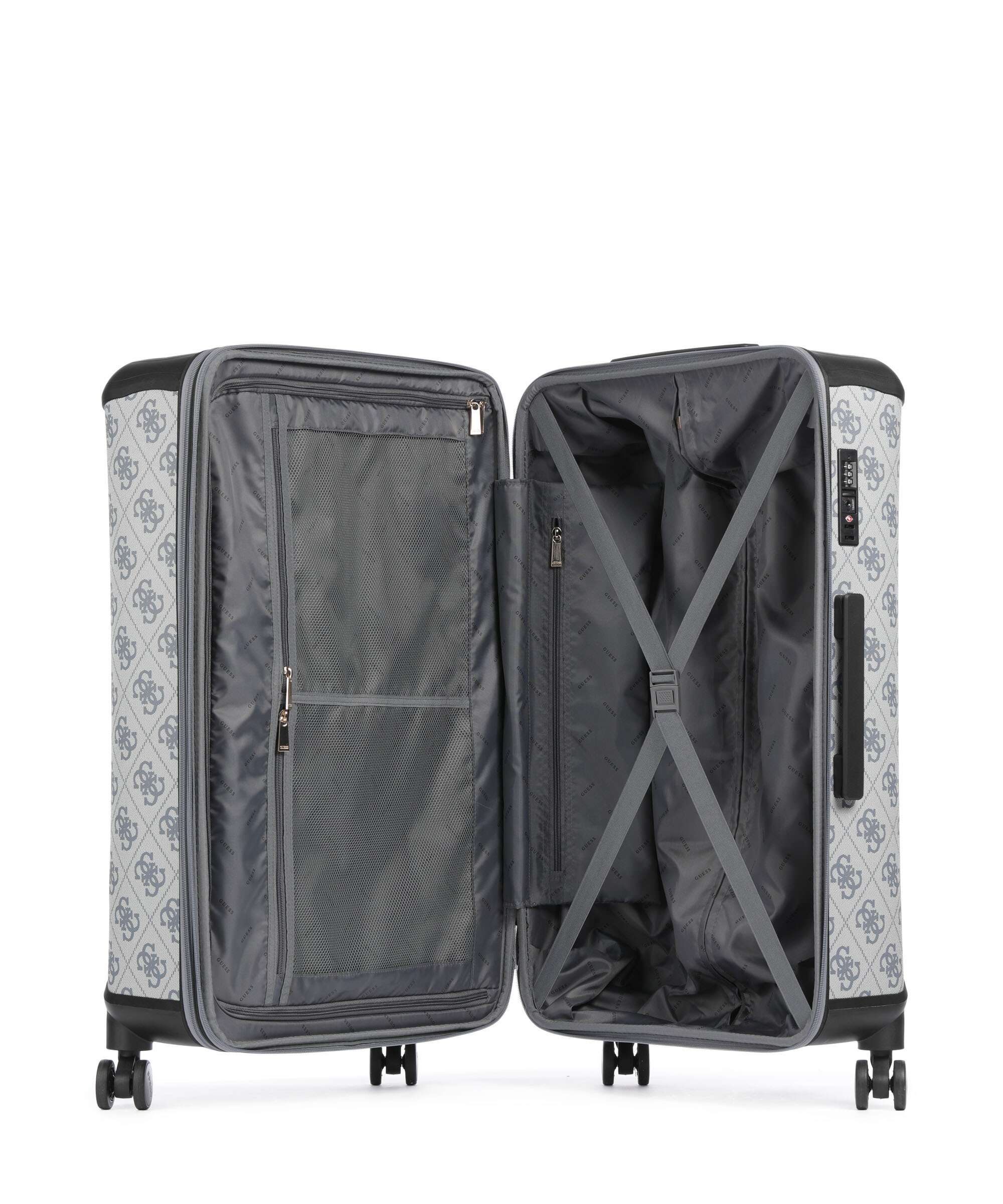 Guess Berta 4G Logo Spinner (4 wheels) slate grey