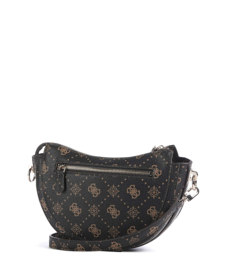 Guess Silia Crossbody bag espresso logo