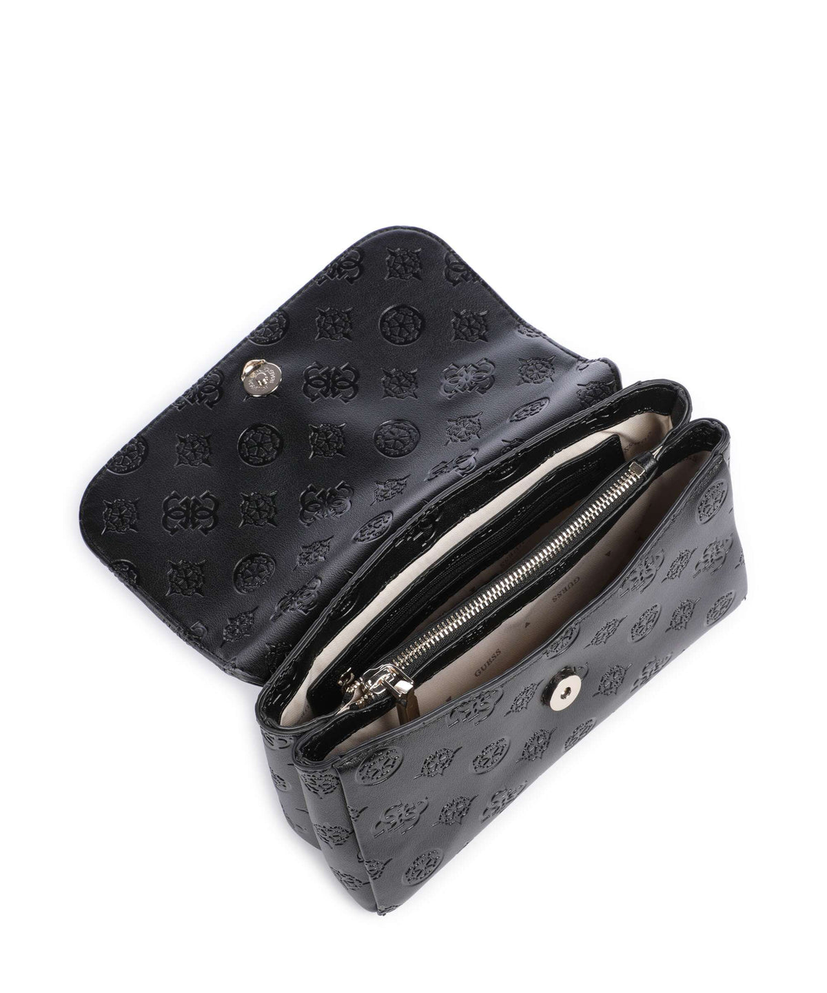 Guess Tisha Handbag black logo