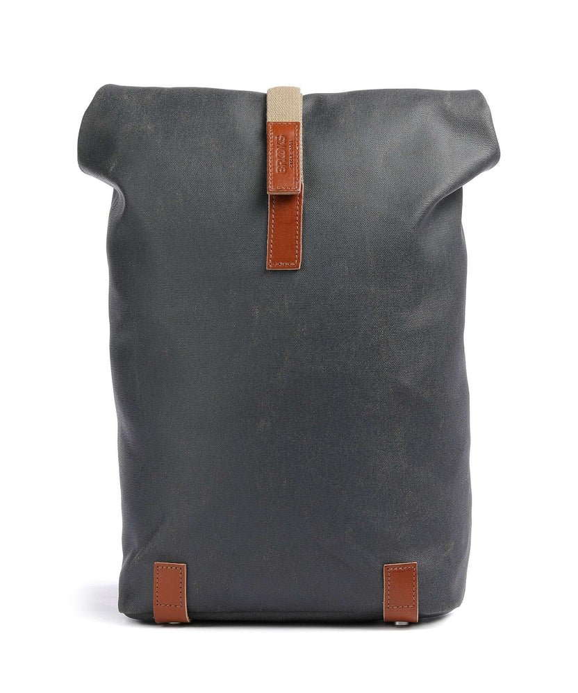Brooks England Pickwick Cotton Canvas Small Rolltop backpack grey