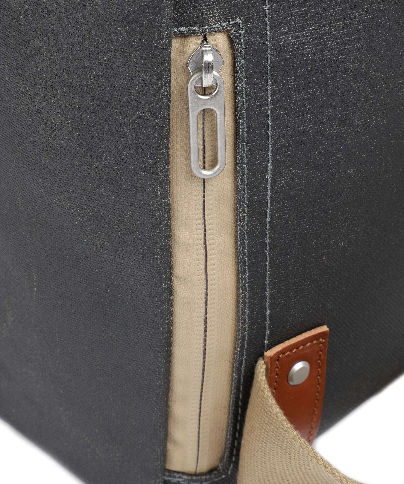 Brooks England Pickwick Cotton Canvas Small Rolltop backpack grey