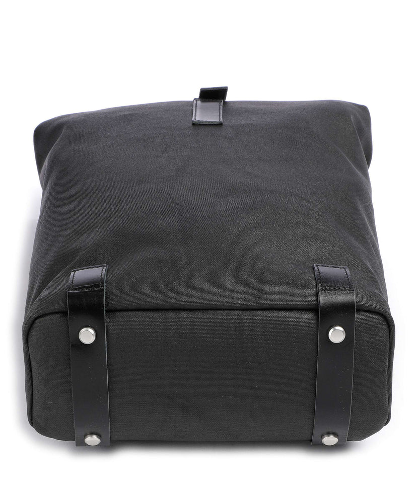 Brooks England Pickwick Cotton Canvas Small Rolltop backpack black