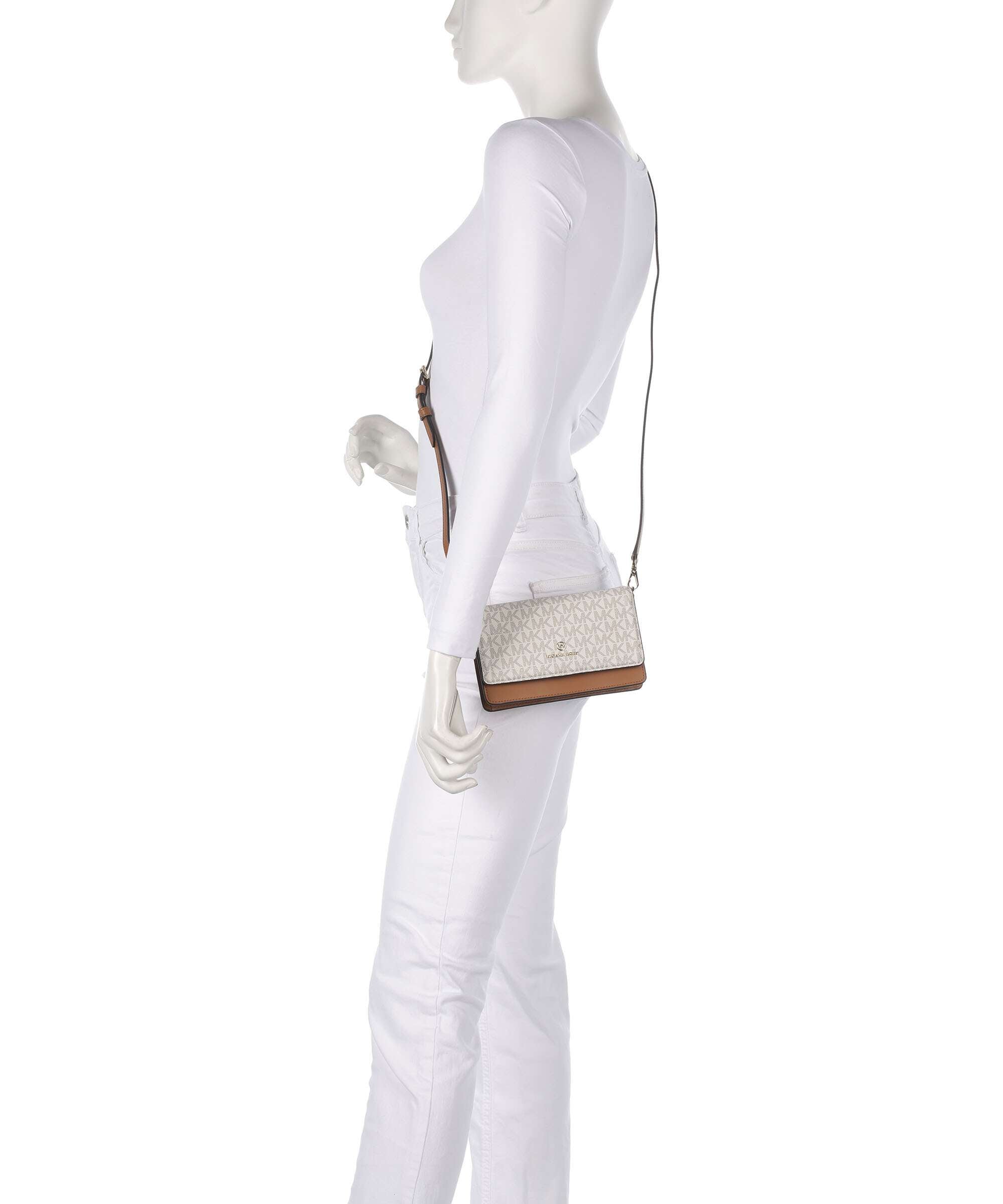 Michael Kors Jet Set Charm Crossbody bag vanilla/acorn