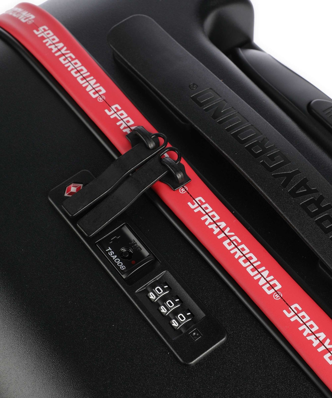 Sprayground Printed Zipper Shark Spinner (4 wheels) black