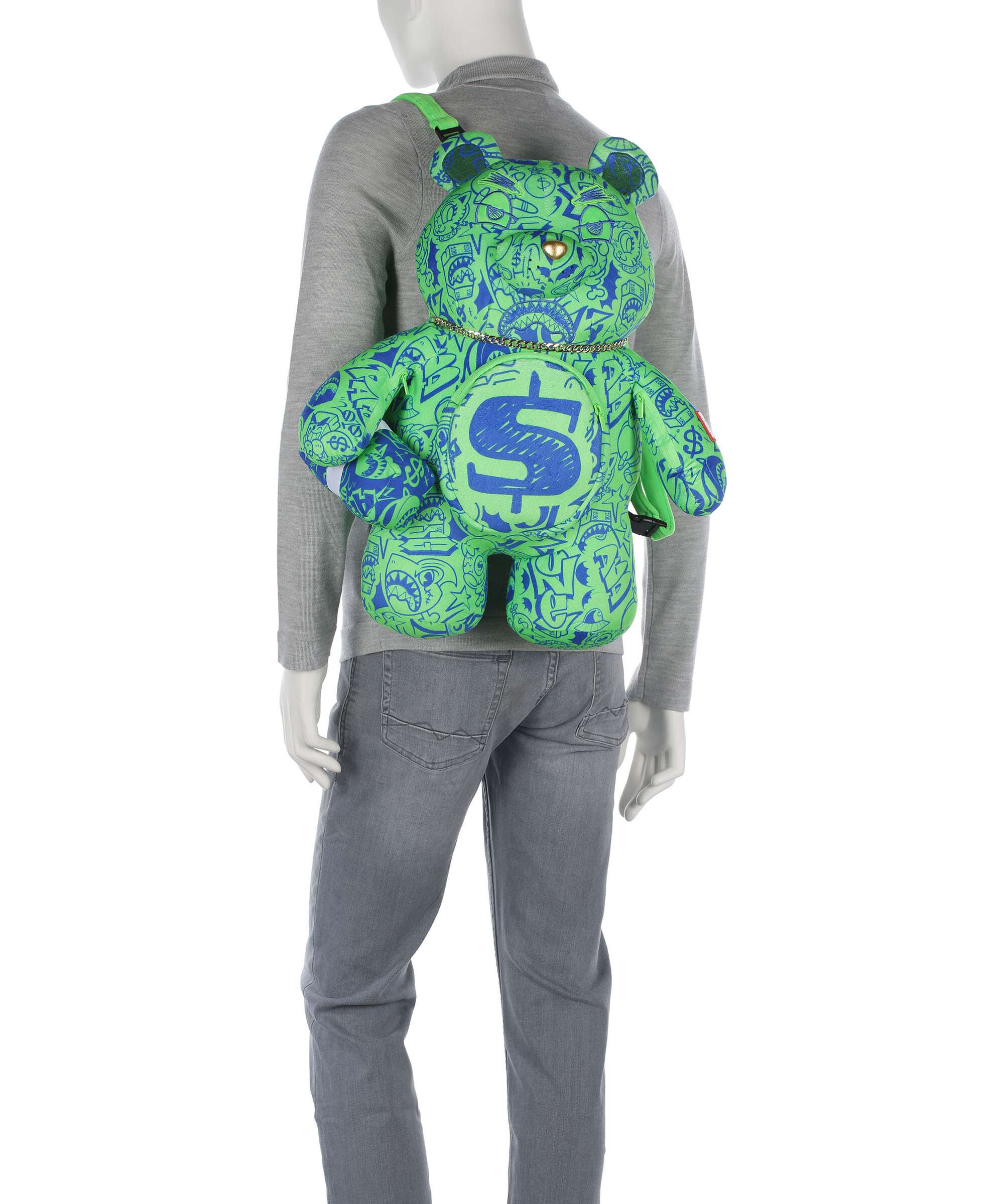 Sprayground Tatted Up No Face Moneybear Backpack multicolour