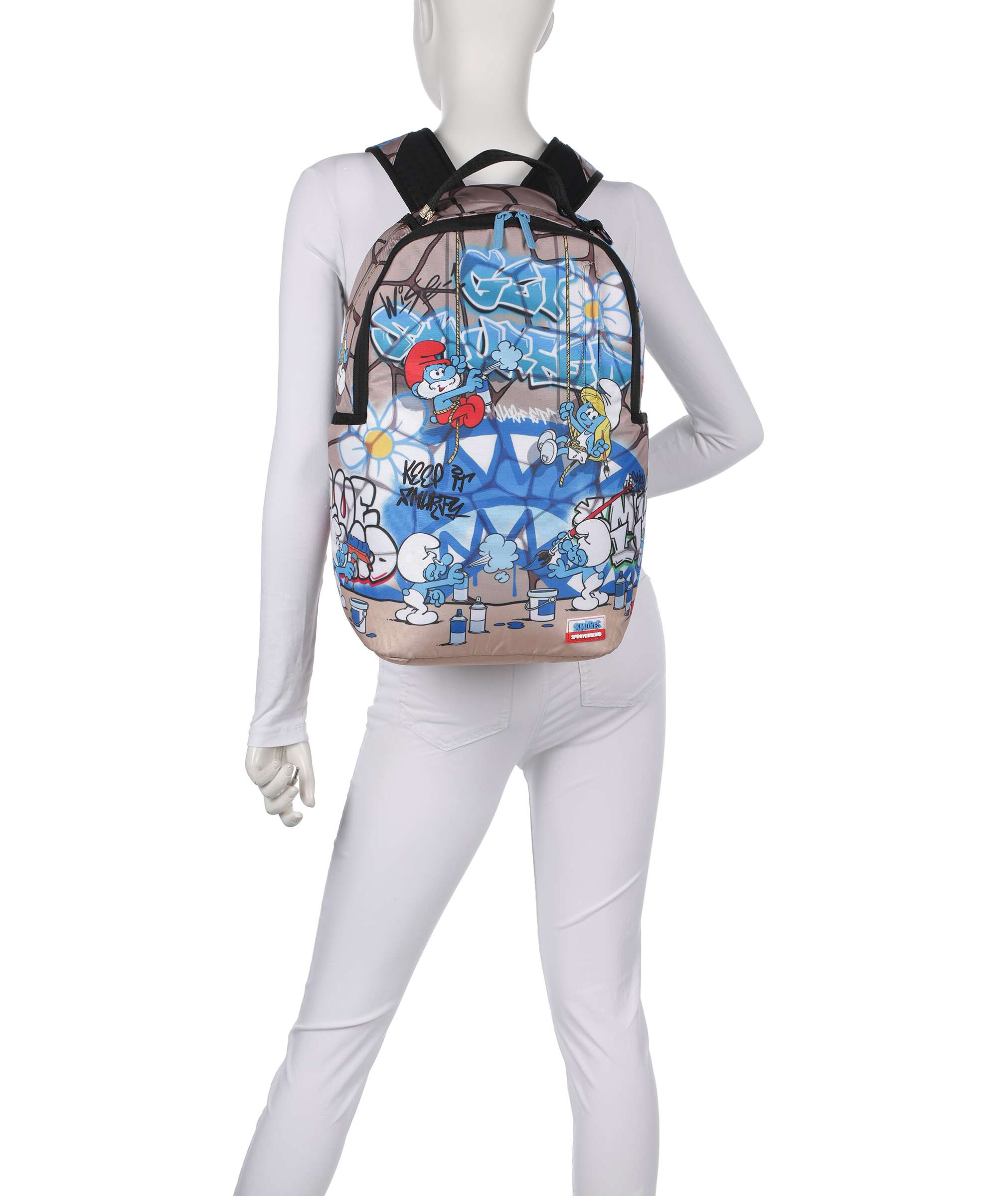 Sprayground Smurfs Art Party Backpack multicolour