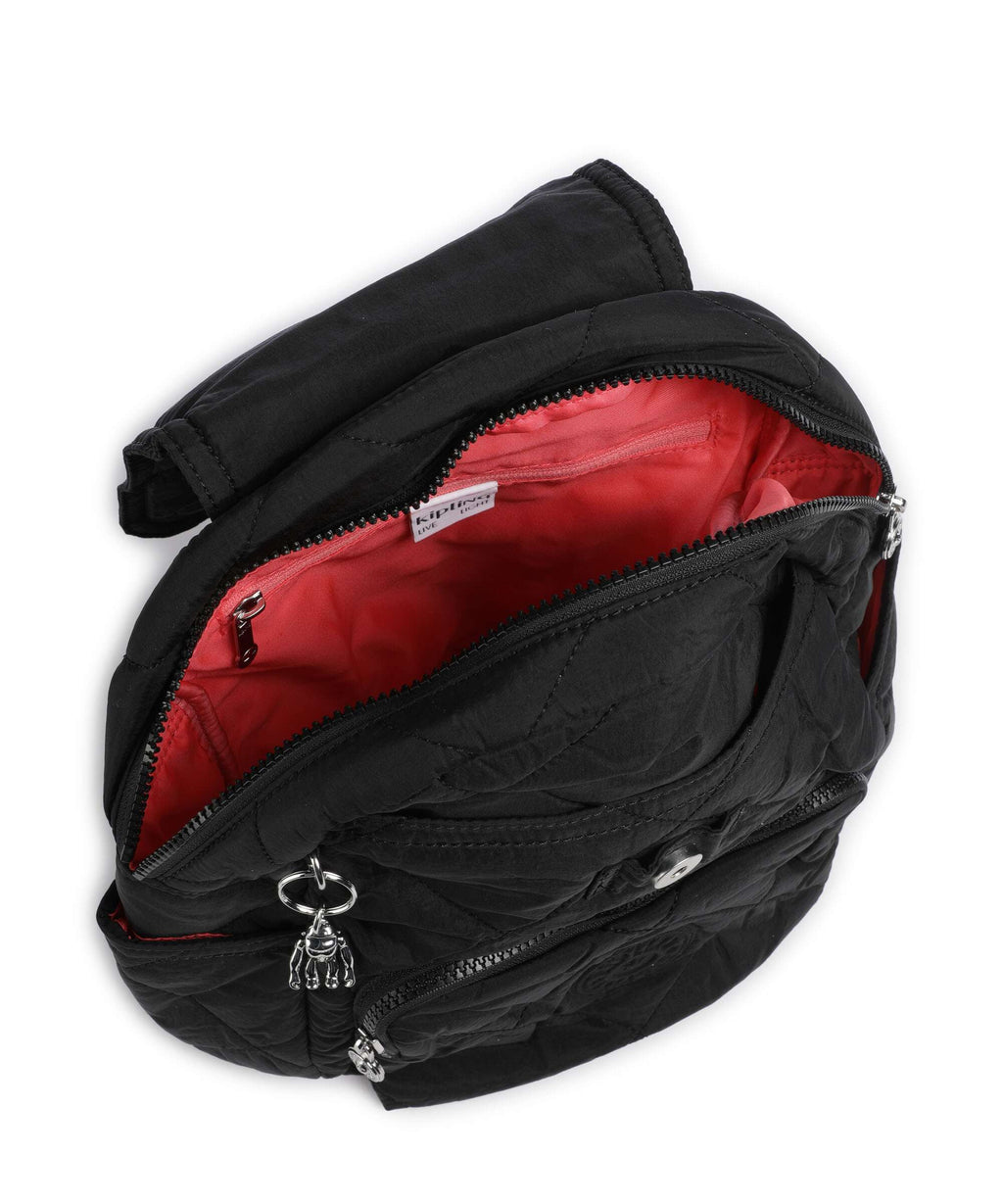 Kipling Crinkled Quilt City Pack S Backpack cosmic black