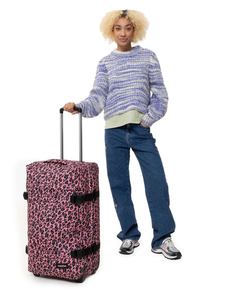 Eastpak Transit'R M Travel bag with wheels beastimal pink