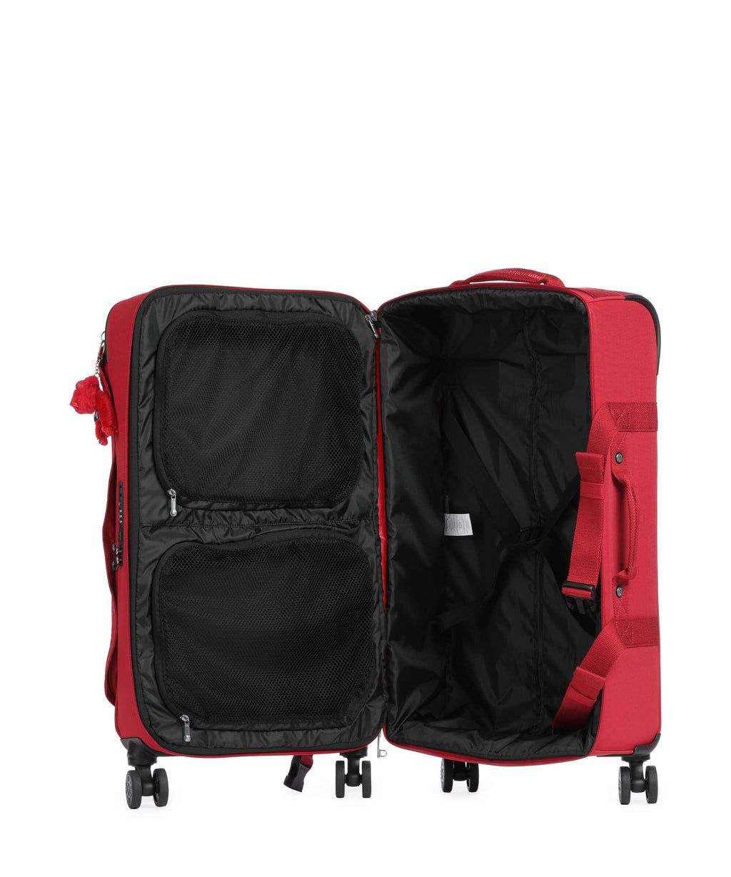 Kipling Basic Spontaneous M Spinner (4 wheels) ruby red
