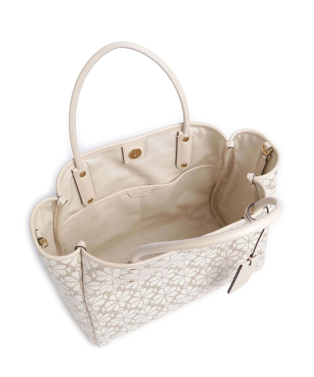 Kate Spade New York Spade Flower Jacquard Handbag natural/multicolour