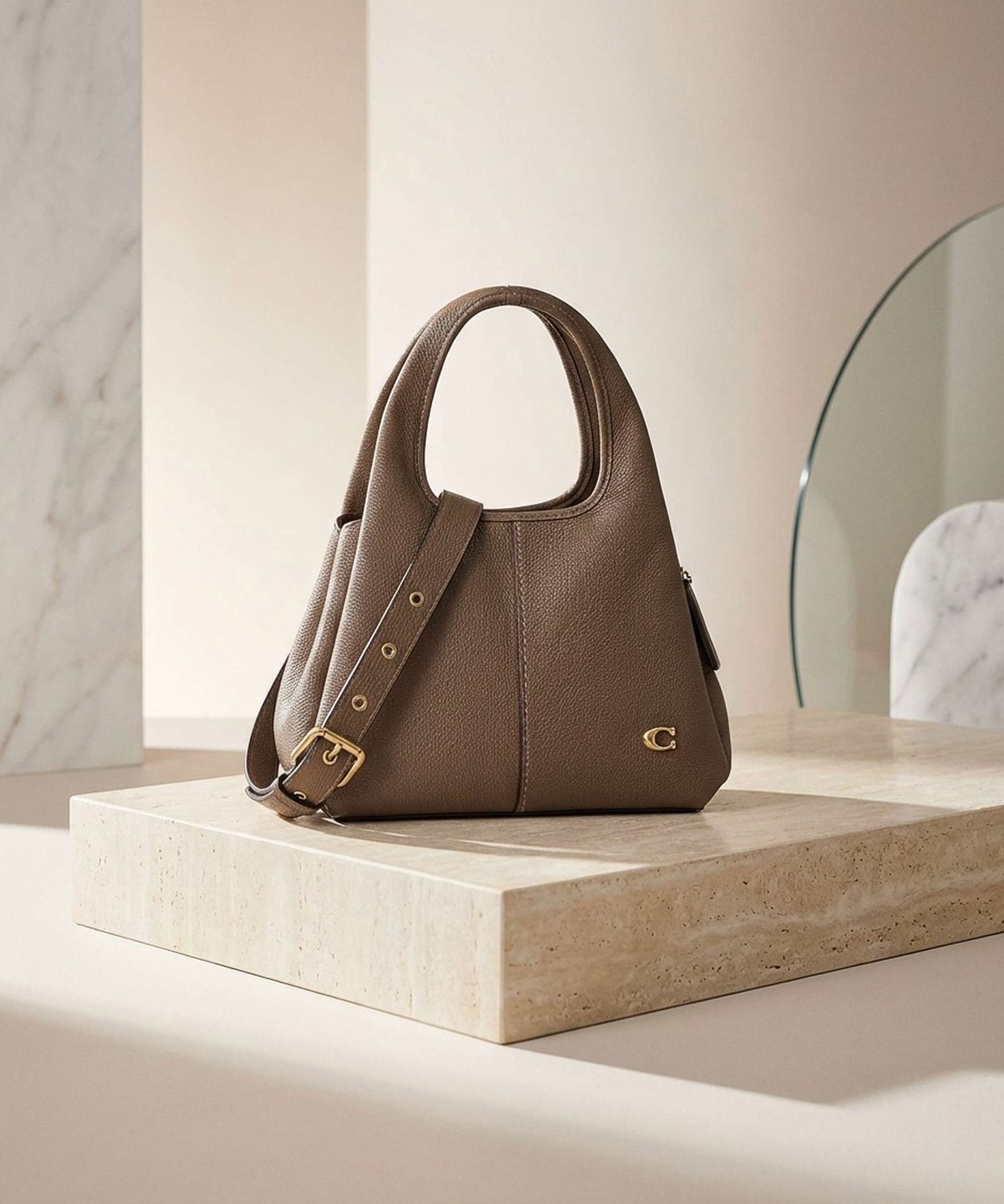 Coach Lana 23 Handbag dark stone