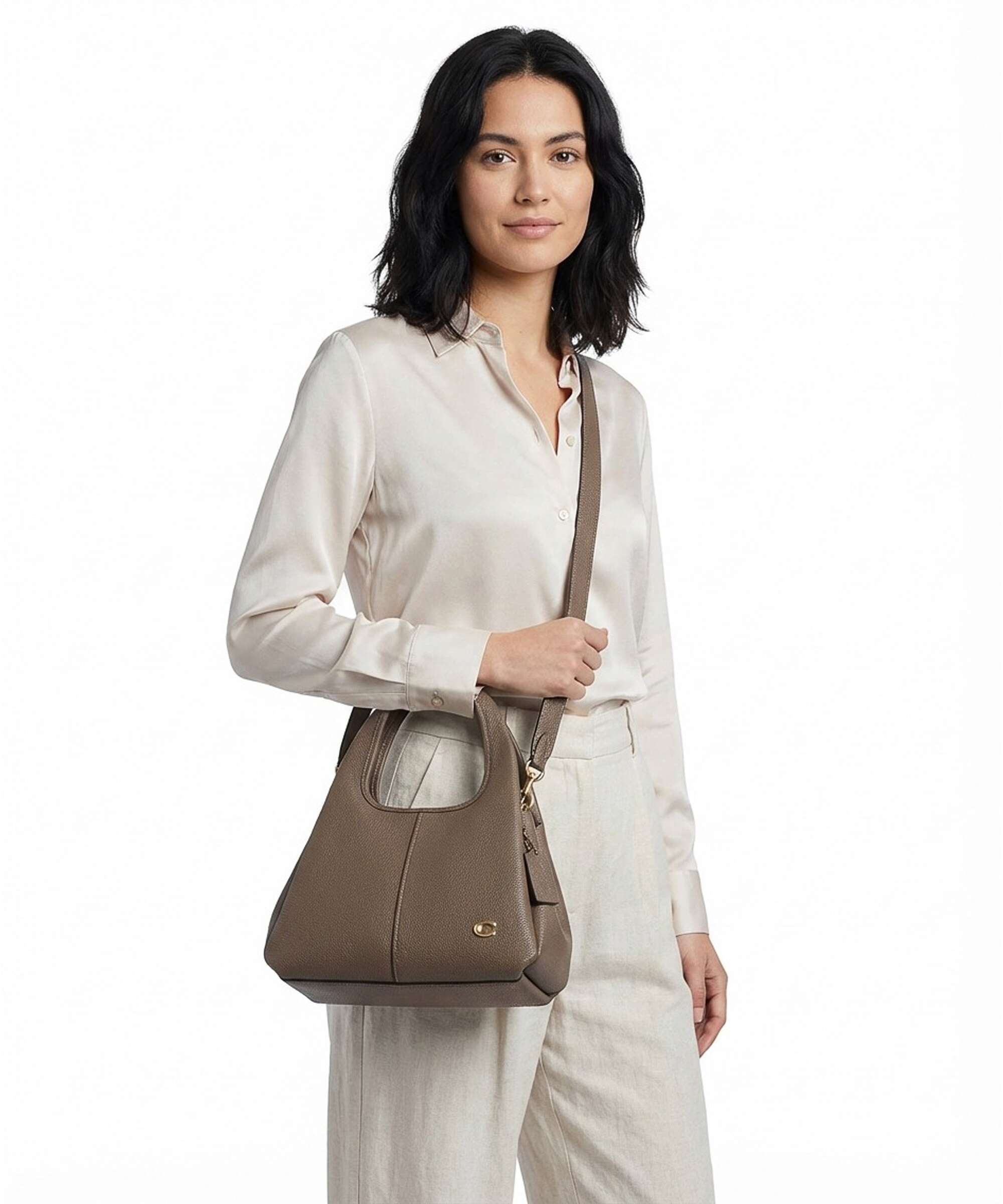 Coach Lana 23 Handbag dark stone